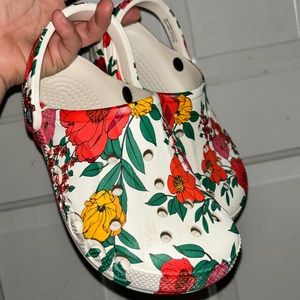 Floral crocs